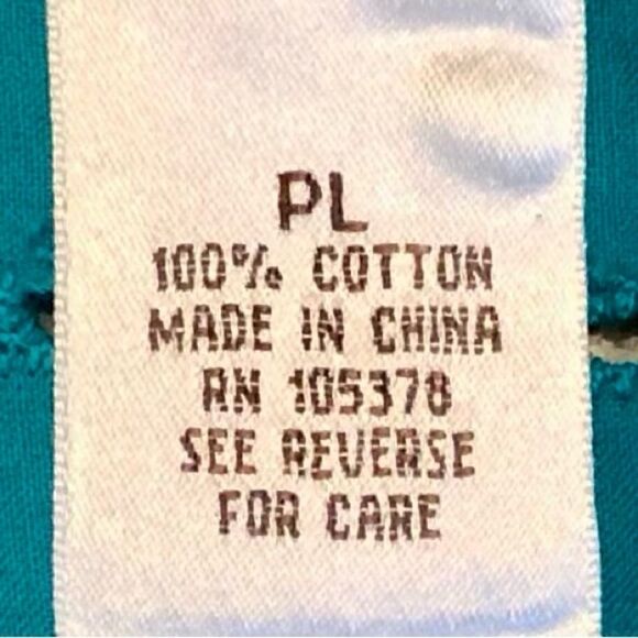 Draper’s and Damon’s Eyelet Blouse/Jacket in Teal Green Women’s Petite Large - Picture 6 of 7